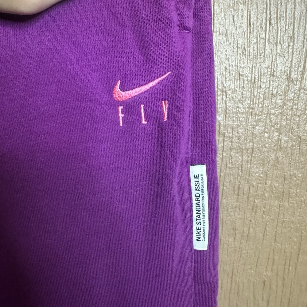 Nike Dri-Fit Swoosh Fly Standard Issue Sweatpant Jogger Size S Purple Loungewear - Picture 3 of 7